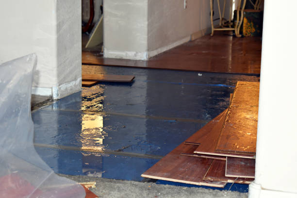 Professional Flood Cleanup technician working in Bowerston, OH